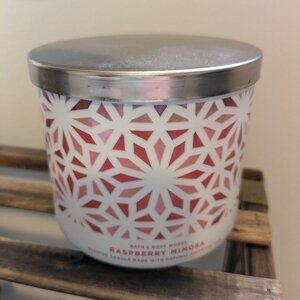 Bath & Body Works Raspberry Mimosa 3 Wick Candle NEW Bath and Body Works